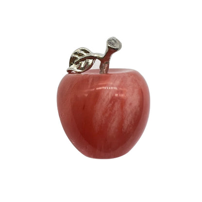 Hot Selling Natural Crystal Agate Jade12Colorful Apple Small Ornaments Peaceful Christmas Gifts