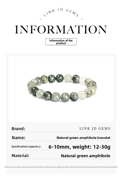 Green Serpentine Crystal Bracelet – Minimal Style