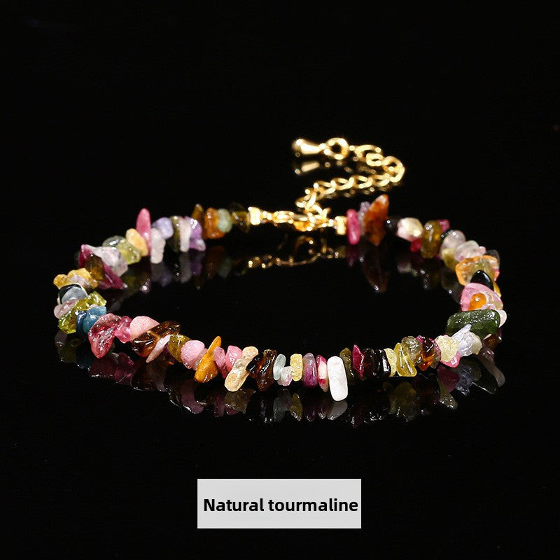 Colorful Crushed Crystal Bracelet – Natural Stones
