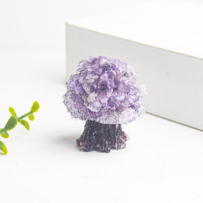 Creative Natural Crystal Stone Resin Small Tree Crystal Tree Money Tree Home Decoration Office Desktop Ornament