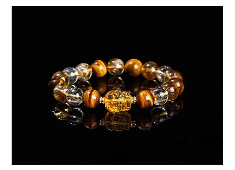 5A Yellow Tiger Eye Pixiu Bracelet – Wealth Style