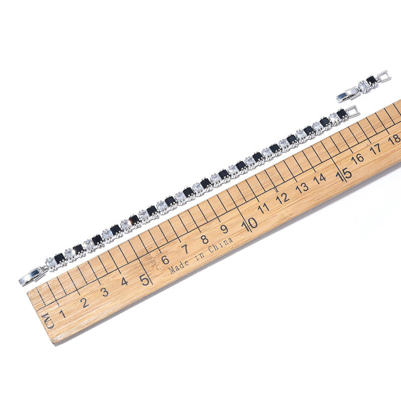 High-End Silver Zircon Bracelet – New Arrival