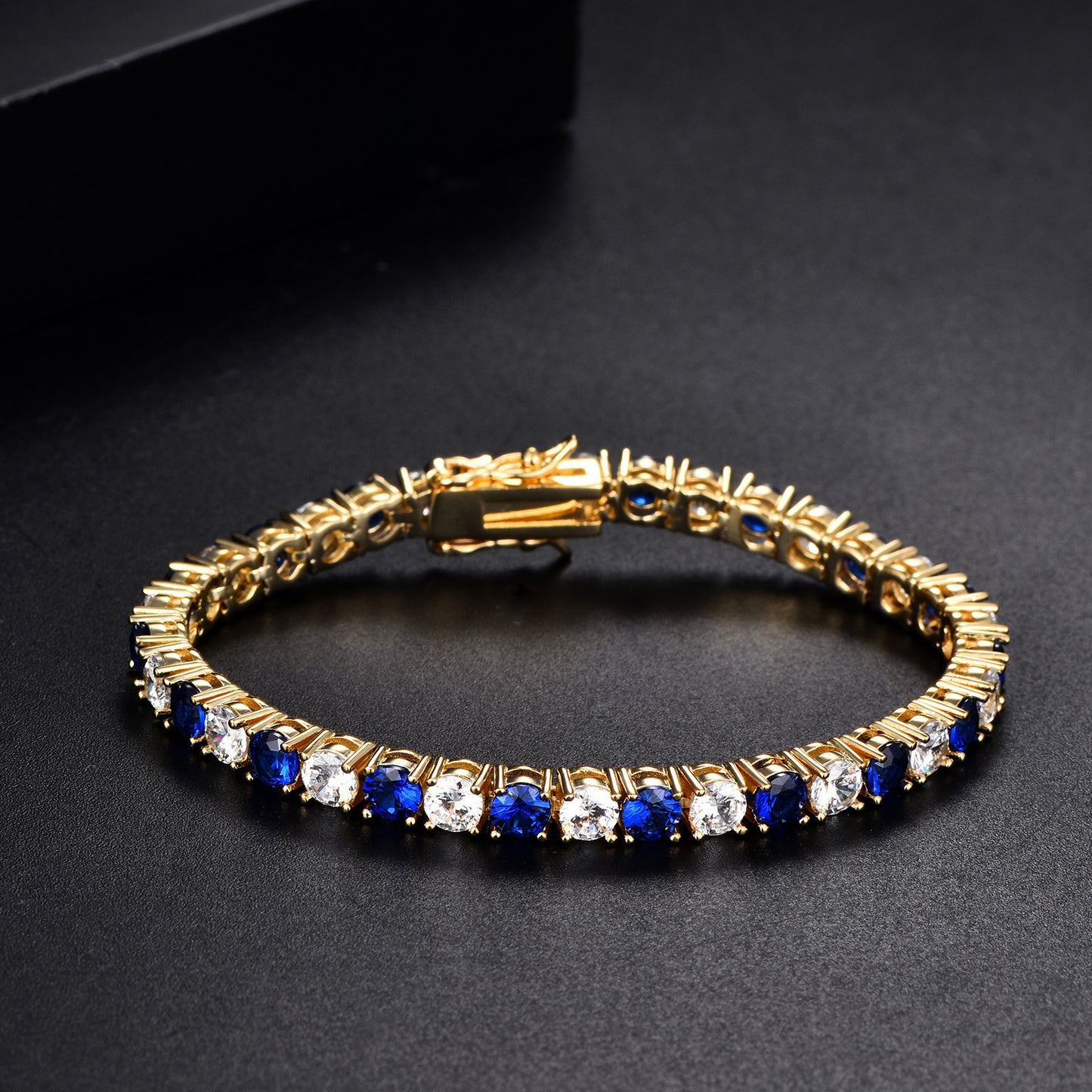 Colorful Zircon Tennis Chain Bracelet for Women