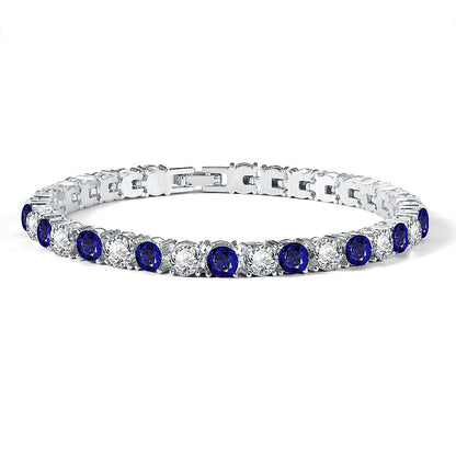 Full Rhinestone Tennis Bracelet – Hip-Hop Style