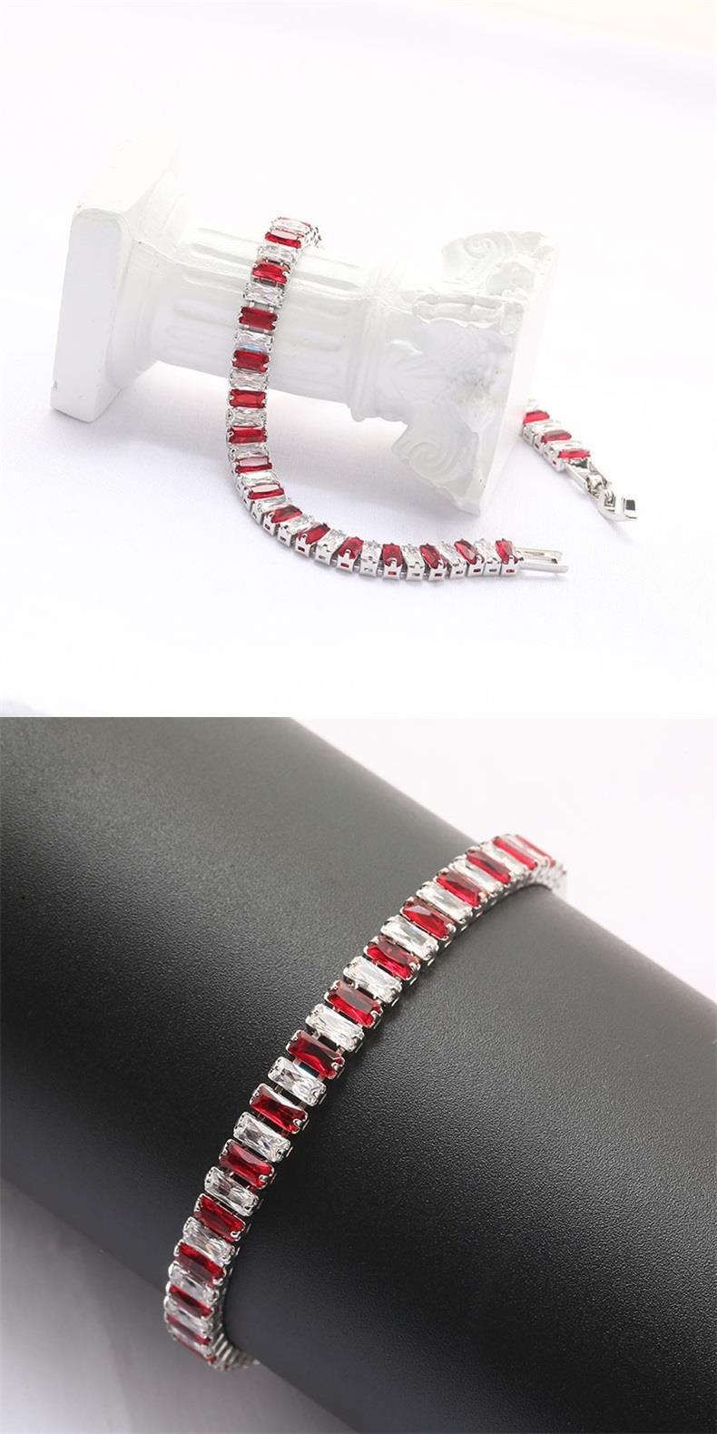 Hip-Hop Polka Dot Zircon Tennis Bracelet