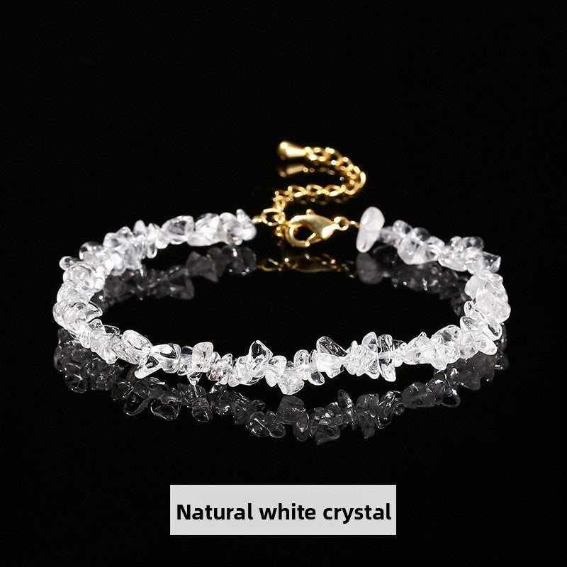 Colorful Crushed Crystal Bracelet – Natural Stones