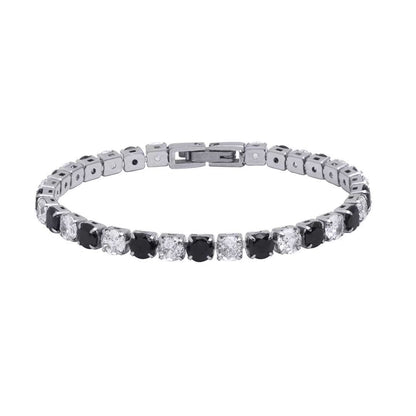 Titanium Steel Zircon Tennis Bracelet – Unisex