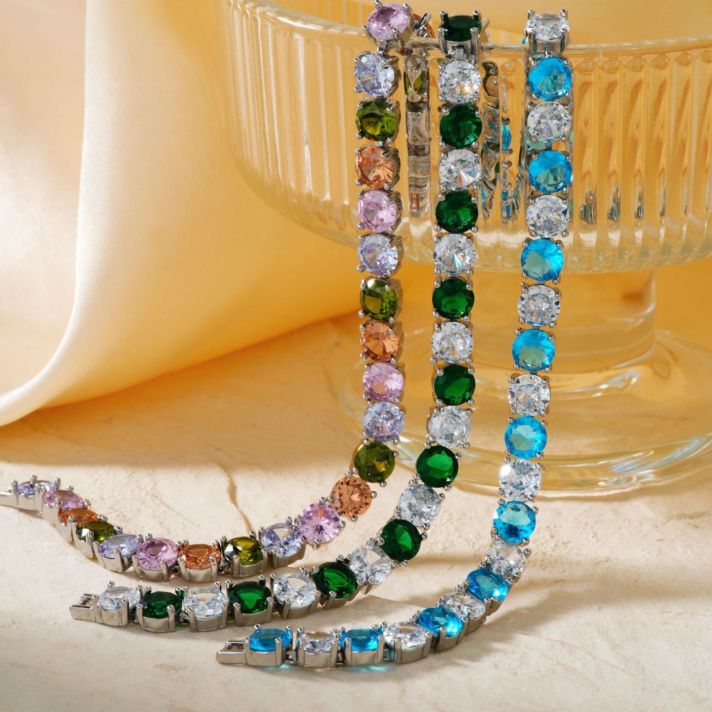 Candy Color Zircon Bracelet – Wedding Style