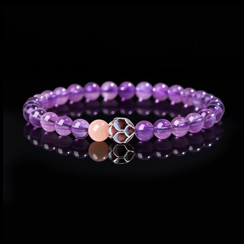 Handcrafted Crystal Lotus Bracelet – Attract Positive Energy & Emotional Balance