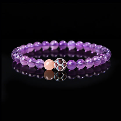 Handcrafted Crystal Lotus Bracelet – Attract Positive Energy & Emotional Balance