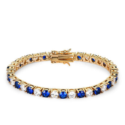 Colorful Zircon Tennis Chain Bracelet for Women
