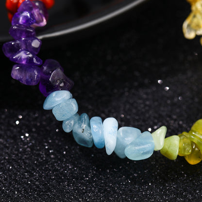 Crushed Stone Natural Crystal Bracelet – Irregular Beads