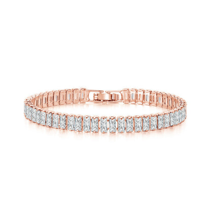 Single Row Colorful Zircon Tennis Bracelet