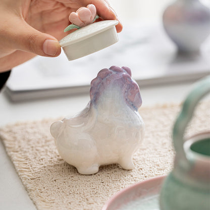 2026New Year Horse Year Gift Kiln Change Crystal Glaze Little Horse Tea Pet Ornament Home Ceramic Horse Year