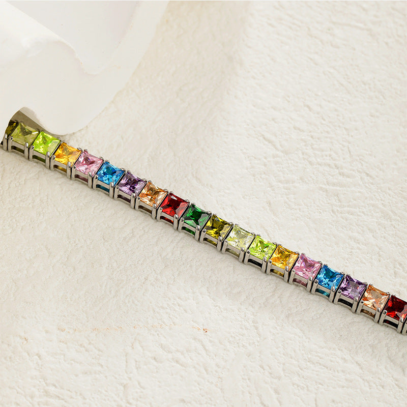 Classic Zircon Tennis Bracelet – Daily Wear