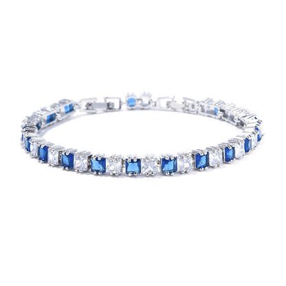 High-End Silver Zircon Bracelet – New Arrival
