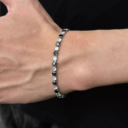 Titanium Steel Zircon Tennis Bracelet – Unisex