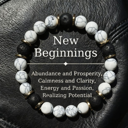 Natural Stone Beaded Bracelet – Tiger Eye & Amethyst