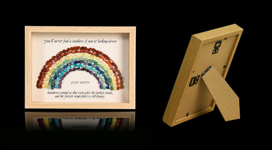 Rainbow Crystal Artwork Frame – Natural Stones