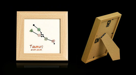 Zodiac Raw Crystal Decorative Frame