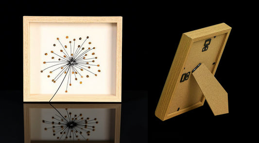 Floating Dandelion Crystal Frame
