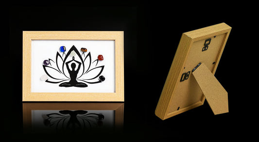 Natural Seven Chakra Crystal Frame