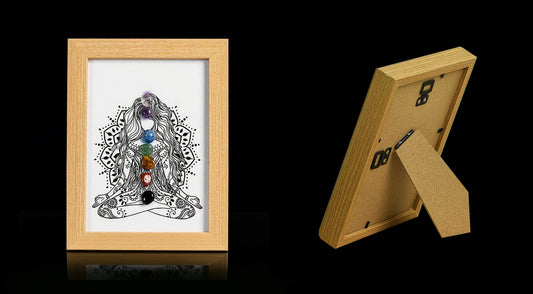 Natural Seven Chakra Crystal Tree Frame