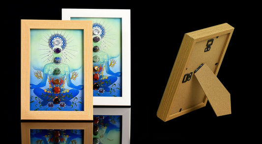 Rainbow Chakra Crystal Artwork Frame