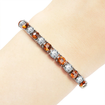 Full Rhinestone Tennis Bracelet – Hip-Hop Style