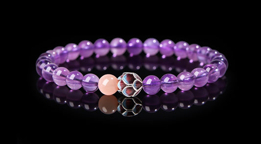 Handcrafted Crystal Lotus Bracelet – Attract Positive Energy & Emotional Balance