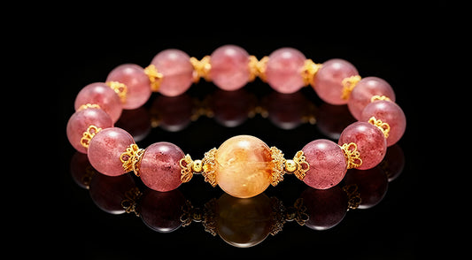 Natural Gemstone & Crystal Bracelet – Light Luxury Multi-Layer Design