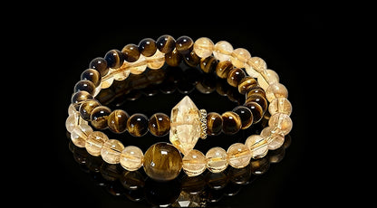 Golden Horizon – Tiger Eye and Citrine Luxury Bracelet