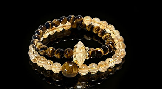Golden Horizon – Tiger Eye and Citrine Luxury Bracelet