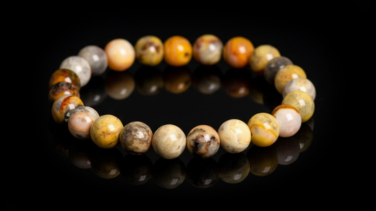 Wild Spirit,Crazy Agate Energy Crystal Bead Bracelet 8mm