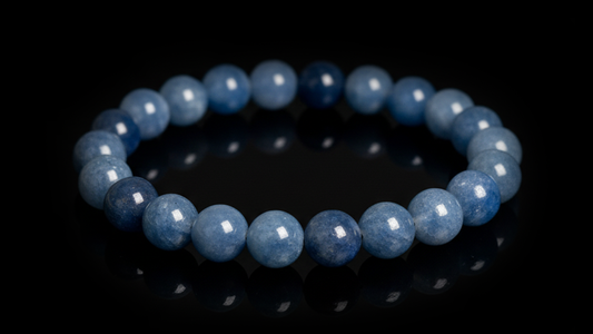 Azure Harmony,Blue Aventurine Energy Crystal Bead Bracelet 8mm