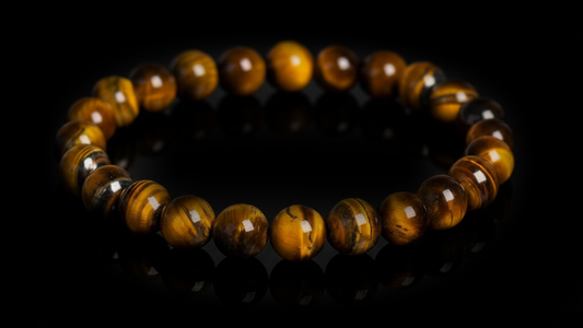 Tiger Spirit,Golden Tiger Eye Energy Crystal Bead Bracelet 8mm