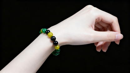 Natural Moss Agate Bracelet 8mm